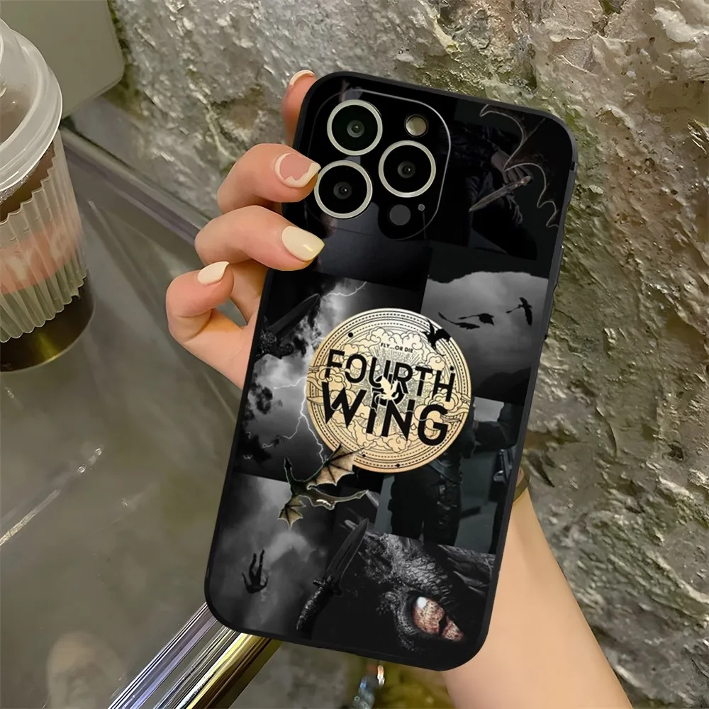 F-Fourth Wing Phone Case for iphone 13 11 15ProMax 14 12 Pro Xs Max Mini Xr X 7 8 6 6s Plus Shell Coque