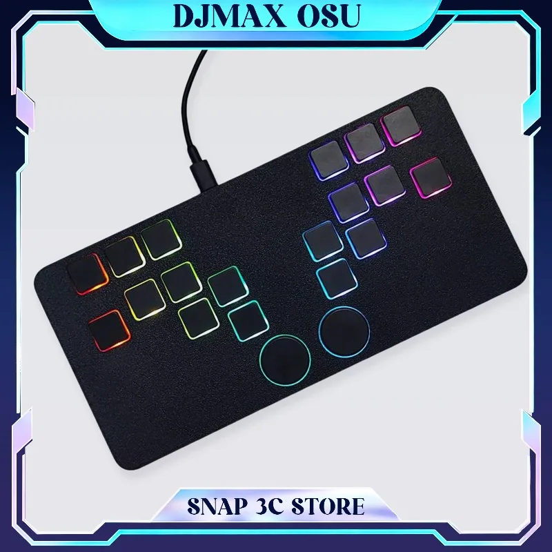 ImpactX Symmetrical Rhythm Keypad QMK/VIA Mechanical Keyboard 8000Hz Polling Rate for DJMAX OSU Muse Dash ADOFAI Gaming Keypad
