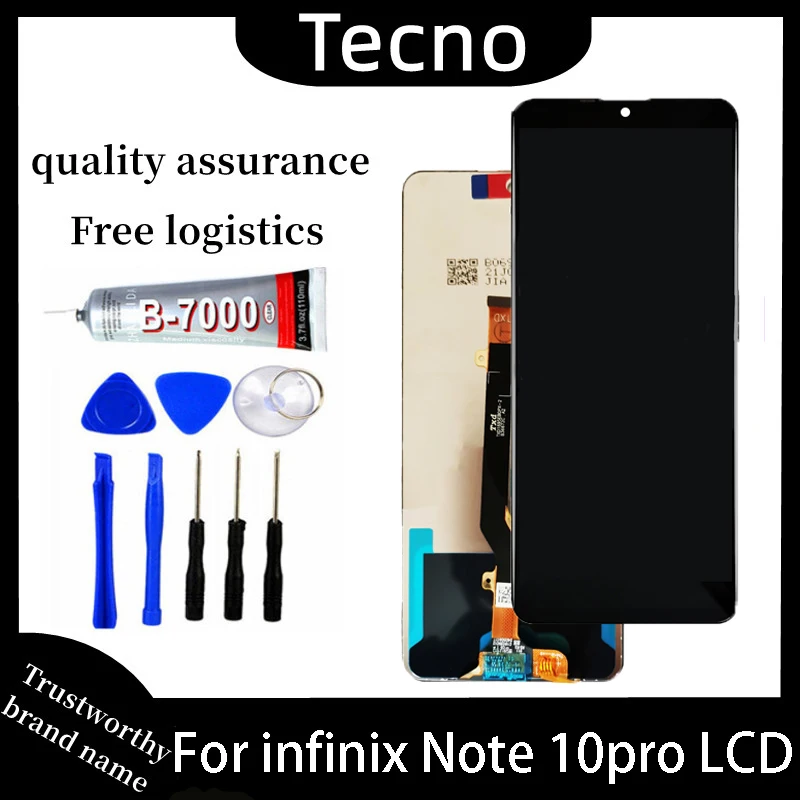 

tested High Quality6.95 inchFor Infinix Note 10Pro X695 / Note 10 Pro NFC X695C LCD Display Touch Screen Digitizer Assembly