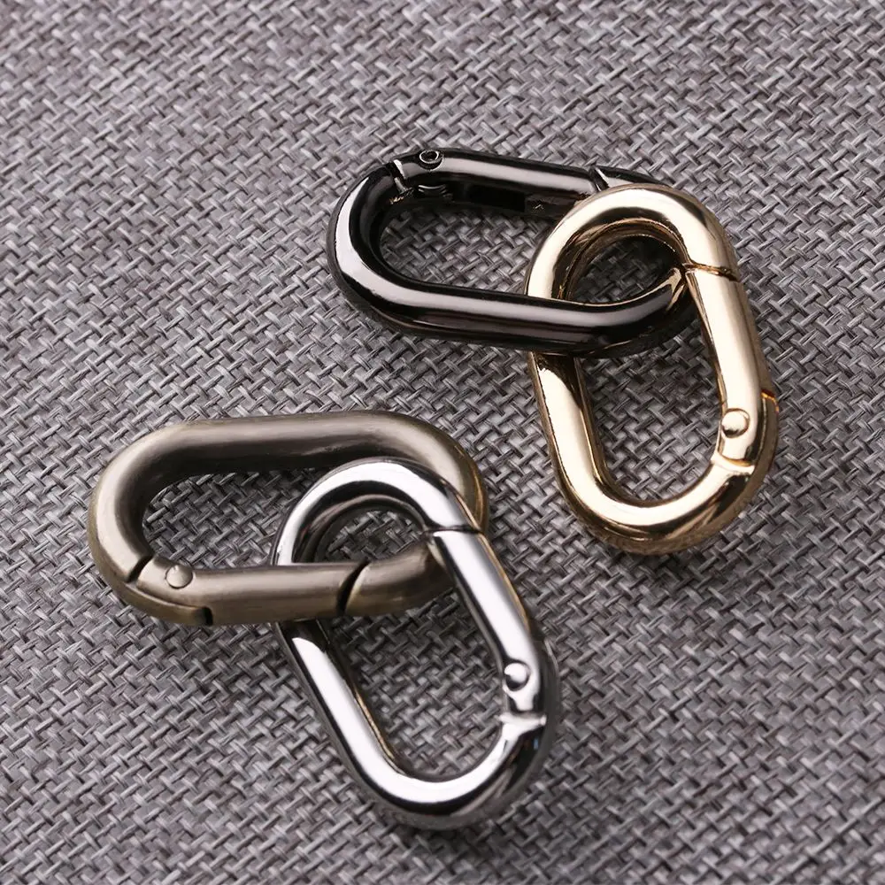 1/2/4/5pcs High quality Accessories Camping Hiking Bag Belt Buckles Outdoor Carabiner Spring Oval Rings Handbags Clips