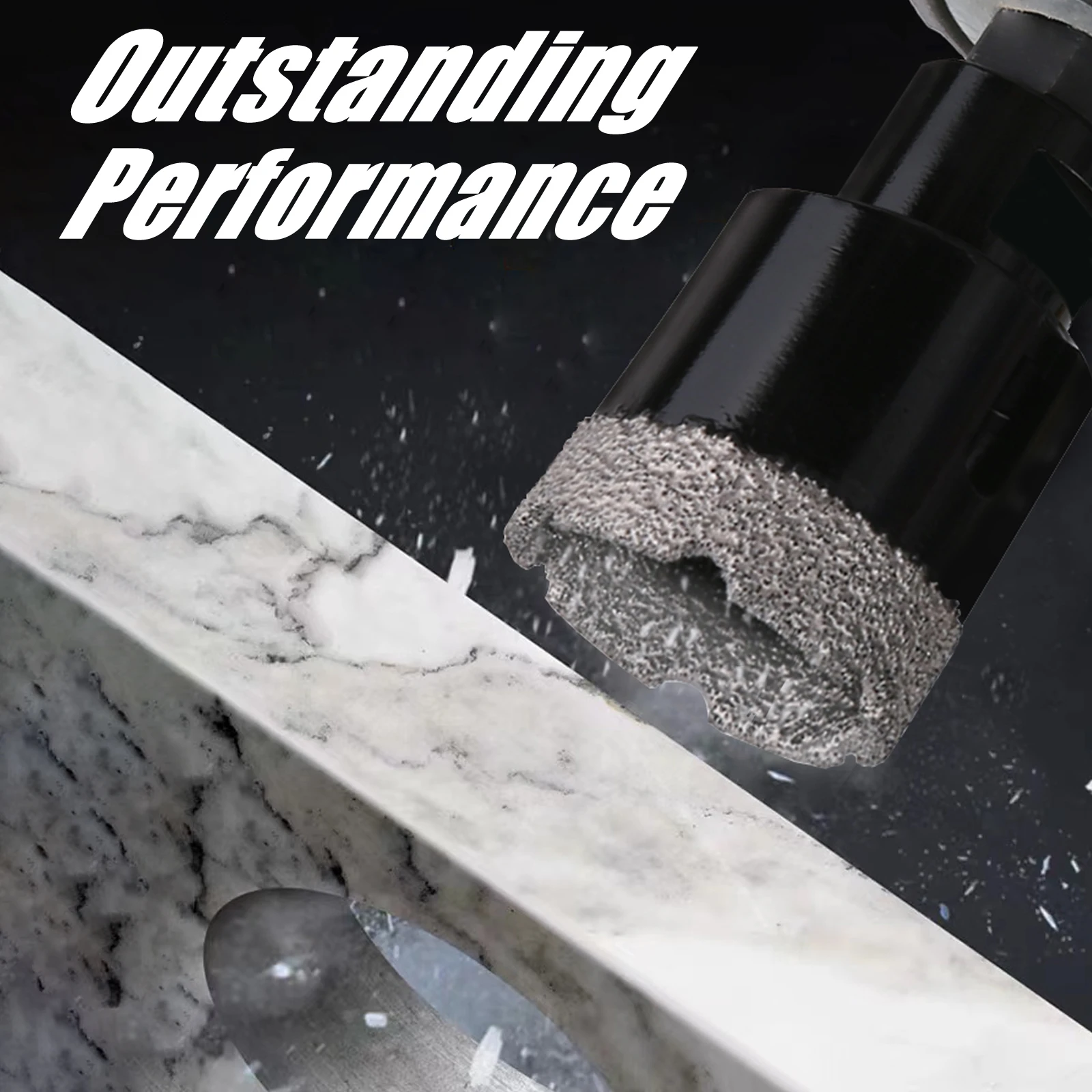 5-130mm M14 Filettatura A Secco Sottovuoto Marbrato Marmo Muratura Foro Sega Apri Punta di Perforazione Del Diamante Per Piastrelle di Ceramica Granito Marmo