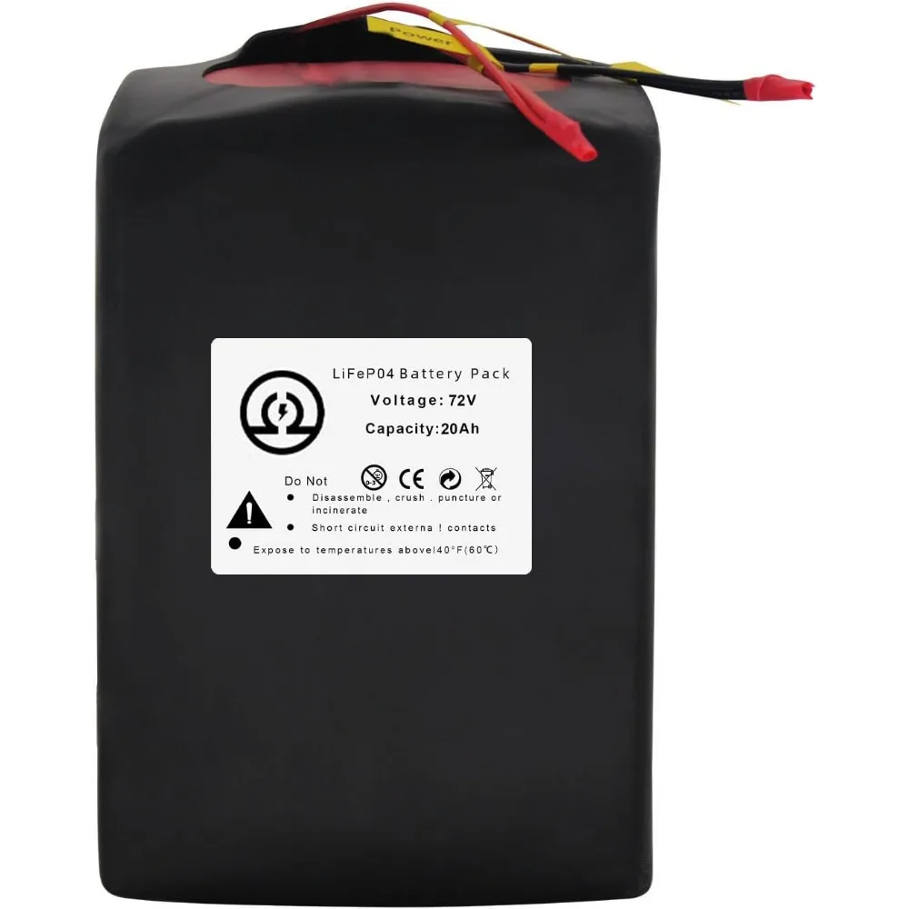 

LiFePO4 Battery36V 48V 52V 60V 72V Ebike Battery 12AH 16AH 20AH 25AH 30AH 35AH 40AH 50AH LiFePO4 Battery Pack Fit for 3500W-350W