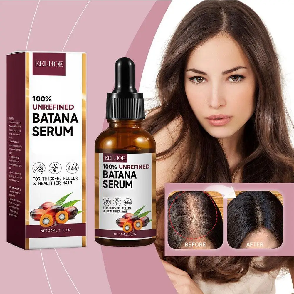 Natural Batana Oil For Hair Care Treatment Oil Repair Damaged Improve Split Hair Rough Remove Greasy Treatment Hair Care