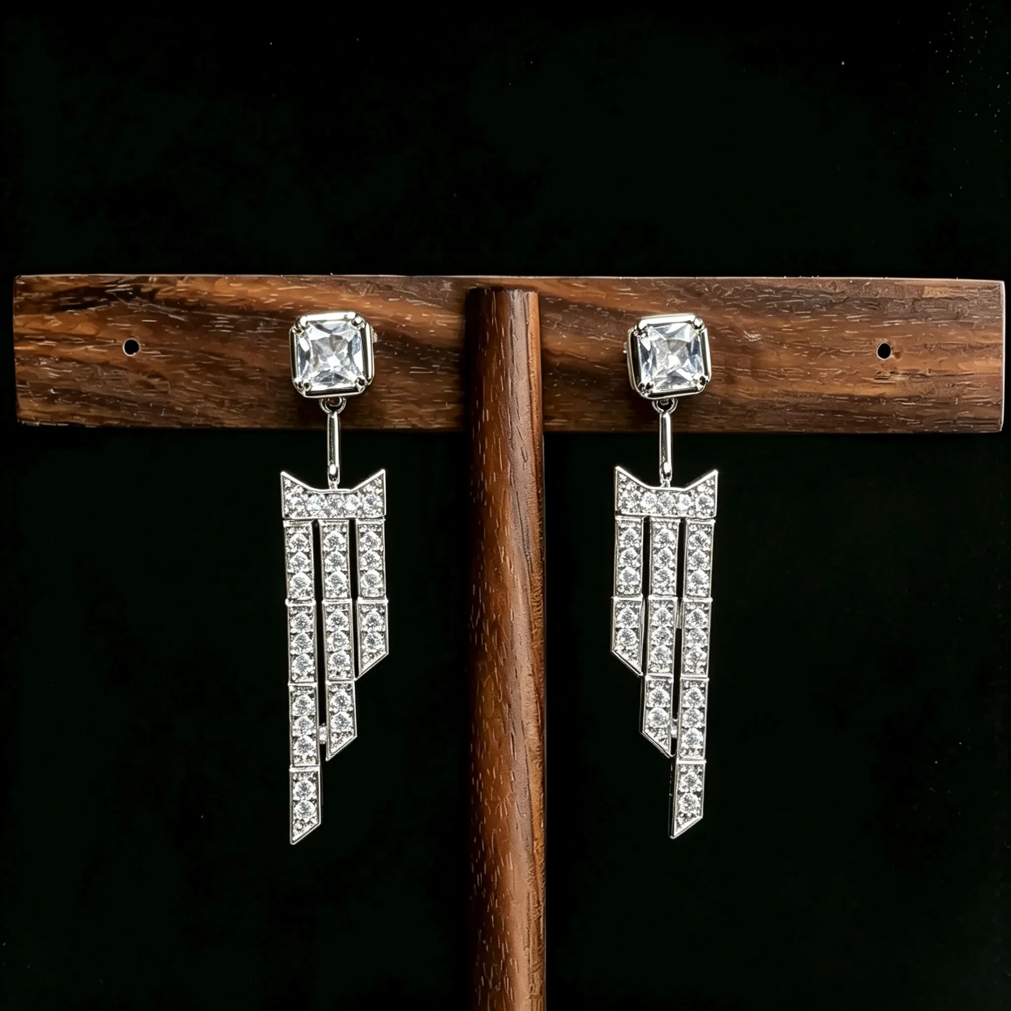 HIBRIDE New European and American Style Elegant Earrings Suitable for Women's Wedding and Bridal Events Fashion Accessories E425