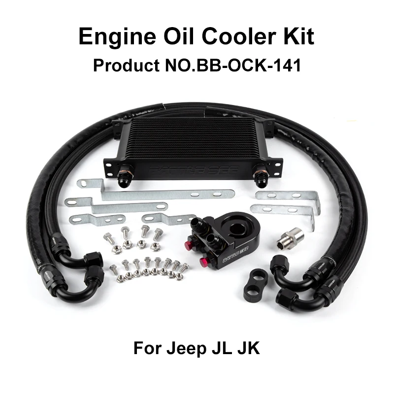 

Oil Cooler Radiator Converter Kit Engine Cooling Hose Bolt Kit High Performance Accessories For Jeep JL JK BB-OCK-141