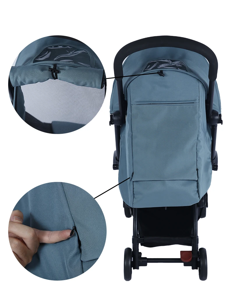 3 Stück/Set 175 ° Baldachin Abdeckung Sitzkissen Einstellbare Kinderwagen Zubehör Für Yoya/Babythrone YOYO Kinderwagen Sonnenschirm Sitz Matratze – Detail 7
