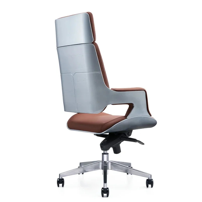 High Quality Leather Executive Office Chairs White And Orange Swivel Chair Office Chair Executive