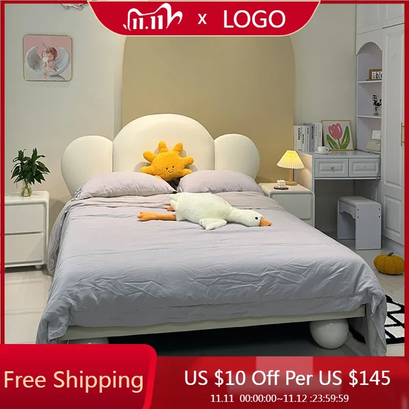 Nordic Lounge Children Beds Frame Teenage Single Accessories Children Beds Solid Wood Lazy Lit Cabane Enfant Fashion Furnitures