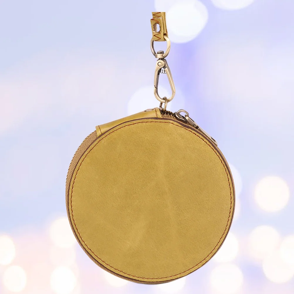 محفظة صغيرة سماوية صغيرة خمر عملة الحقيبة جولة سستة حقيبة لينة دائم حقيبة يد المعصم الحبل محفظة نسائية للعملات المعدنية الصغيرة