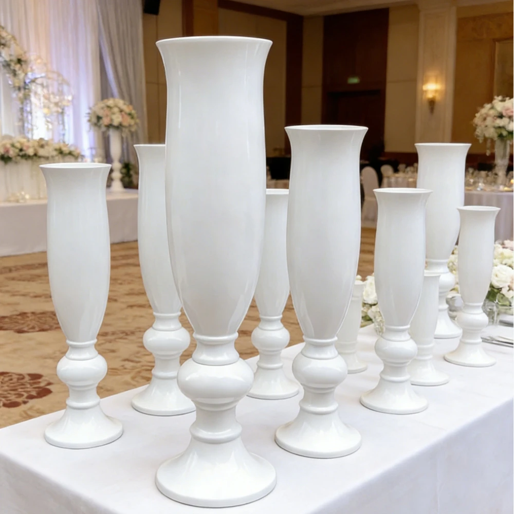 

4-10 шт. Современные высокие напольные вазы из стекловолокна, подставки для цветов, для свадебного декора и растений