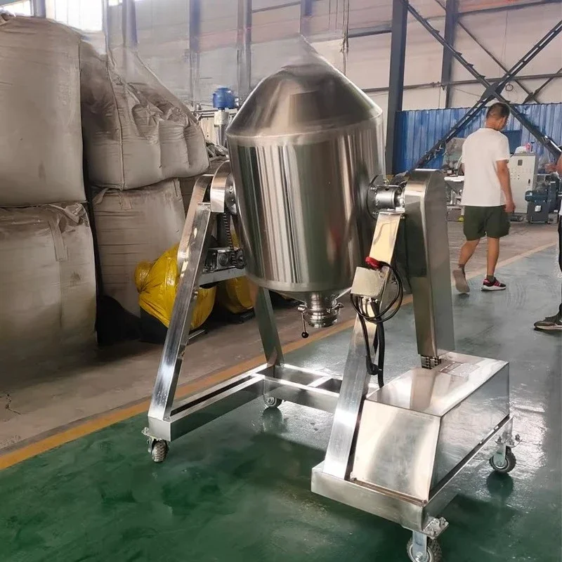 100L 200L 300L Stainless Steel Dry Powder Mixer Machine Drum Powder Mixer Spice Mixing Machine Chemical Mixer view 3