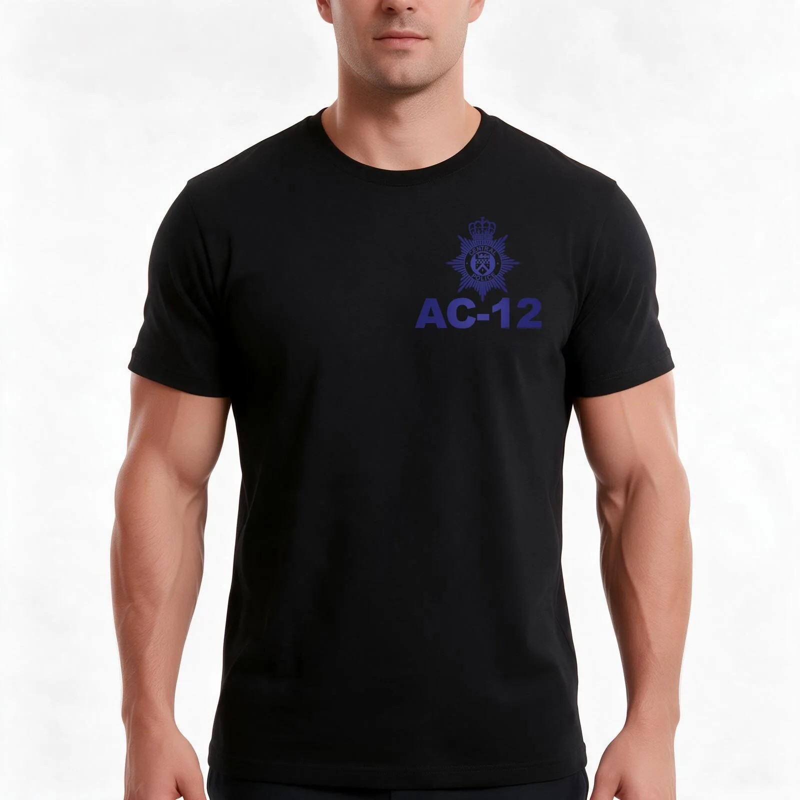AC-12 Anti Corruption Unit Team Member T-Shirt Summer Casual Cotton Tee Oversized Streetwear Tops Vintage Graphic Print