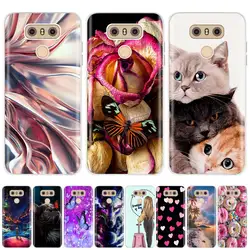 For LG G6 Case H870 Clear Printing Soft TPU Back Cover For LG G6+ G6 Plus Silicone Fundas For LG G7 ThinQ G7+ Phone Cases Capa