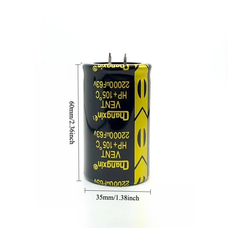 

63V 22000uF Snap in Electrolytic Capacitor Long Life Audio Filter Audiophile for Amplifier Power Supply 35x60mm