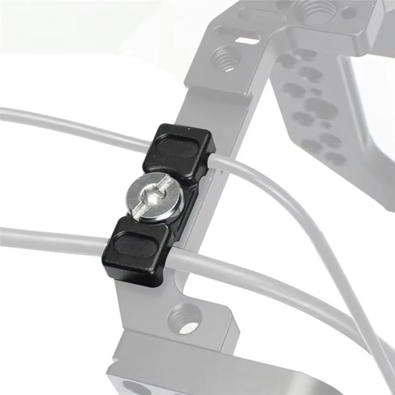 Universal 1/4 Camera -Compatible Cable Clamp DSLR Wire Lock Clamp Photography Cable Clip For Sony Canon Monitor