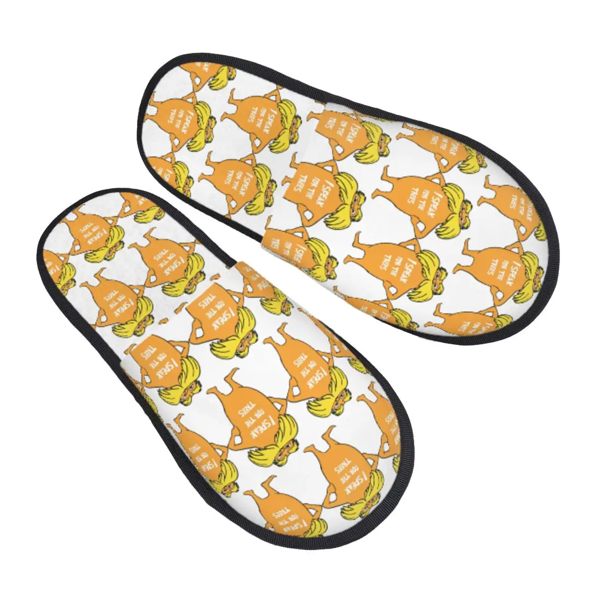 Custom Lorax I Speak For The Trees So Cute Slippers Memory Foam Warm Soft Women House Slipper Indoor Fluffy Shoes