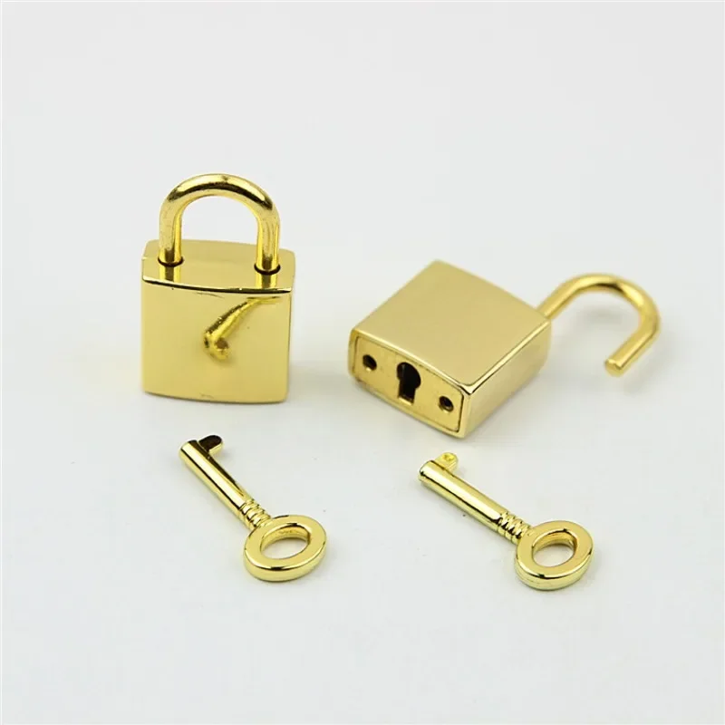 Good Quality Mini Archaize Padlocks Key Lock With Key Supplied For Jewelry Box Storage Box Diary Book Suitcase Gold Silver Color