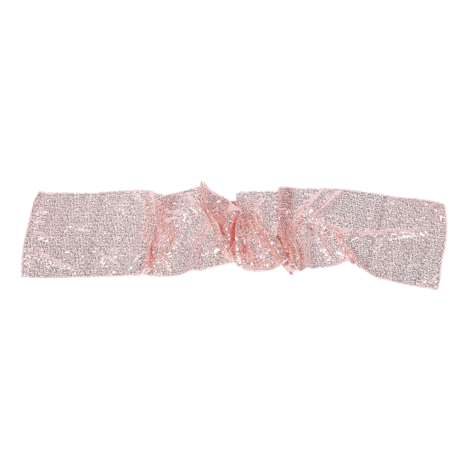 

Rose Gold Sequin Table Runner Delicate Polyester Dining Table Cover Banquet Wedding Party Decorative Glitter Linens