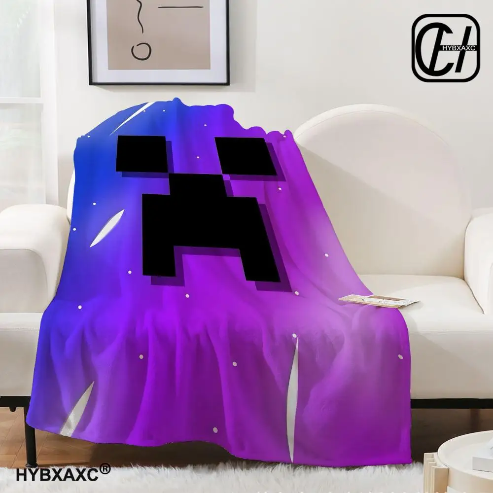 

Mosaic pixel monster Throw Blanket Aesthetic Art Flannel Blanket Portable Home Travel Camping Sofa Picnic Thickening Flannel Bl