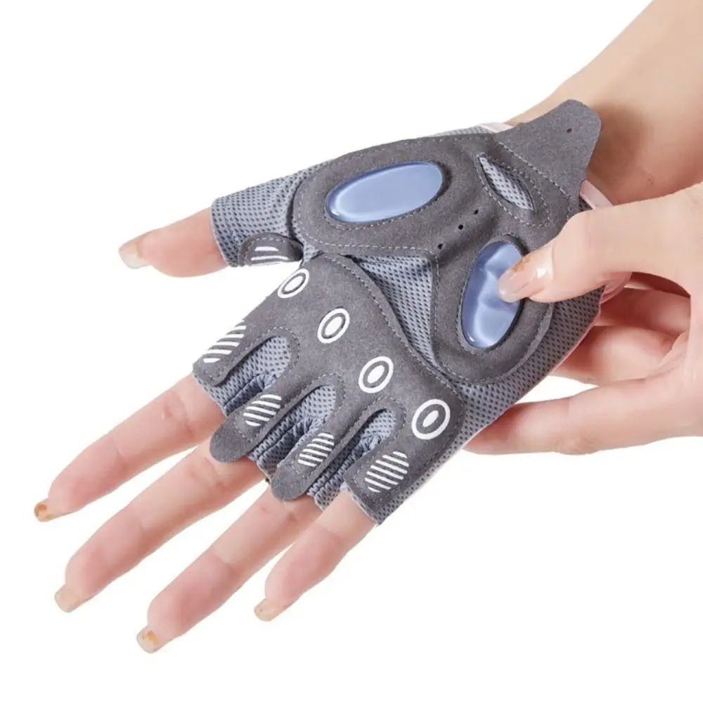 

1 Pair Half-Finger Fitness Gloves Breathable Anti-slip Cycling Gloves Wear-resistant Yoga Sports Gloves Fitness