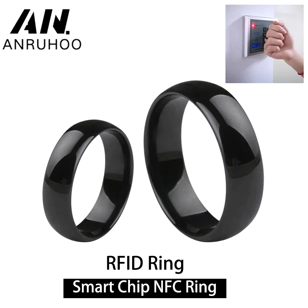 Nfc akıllı çip su geçirmez anti-manyetik halka Rfid kimlik IC etiketi T5577 Cuid rozeti anahtar kopya 125khz 13.56mhz jetonu klon teksir