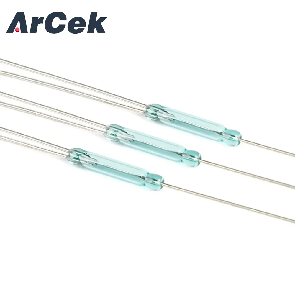 5pcs Reed Switch 3 Pin Magnetic Switch 2.5*14mm Normally Open Normally Closed Conversion 2.5X14MM NO NC Conversion for Sensors