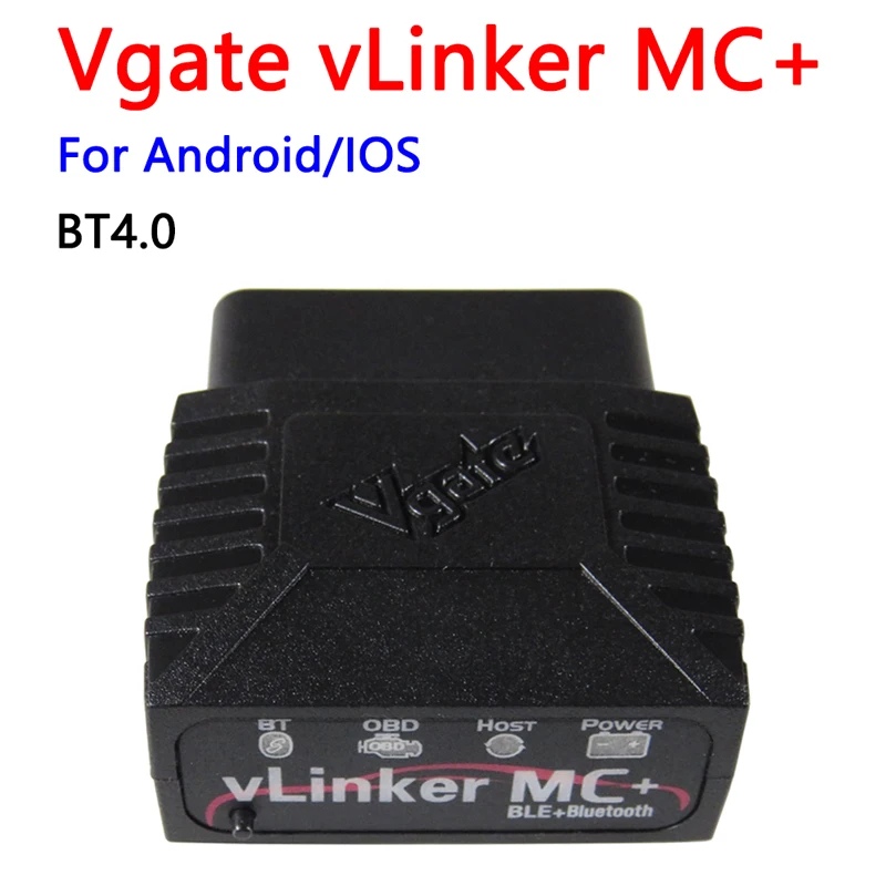 Original Vgate vLinker MC+ ELM327 V2.2 Car Diagnostic Tools Bluetooth4.0 For Android/iOS ELM 327 Auto OBD2 Code Reader Scanner