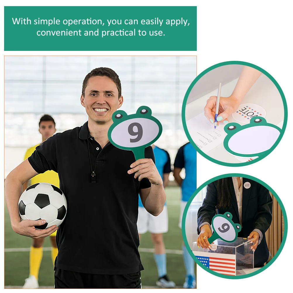 2 قطعة لوحة بيضاء صغيرة مجداف مسح جاف لوحة النتائج المحمولة لمزادات الفصول الدراسية المحمولة خفيفة الوزن حواف ناعمة