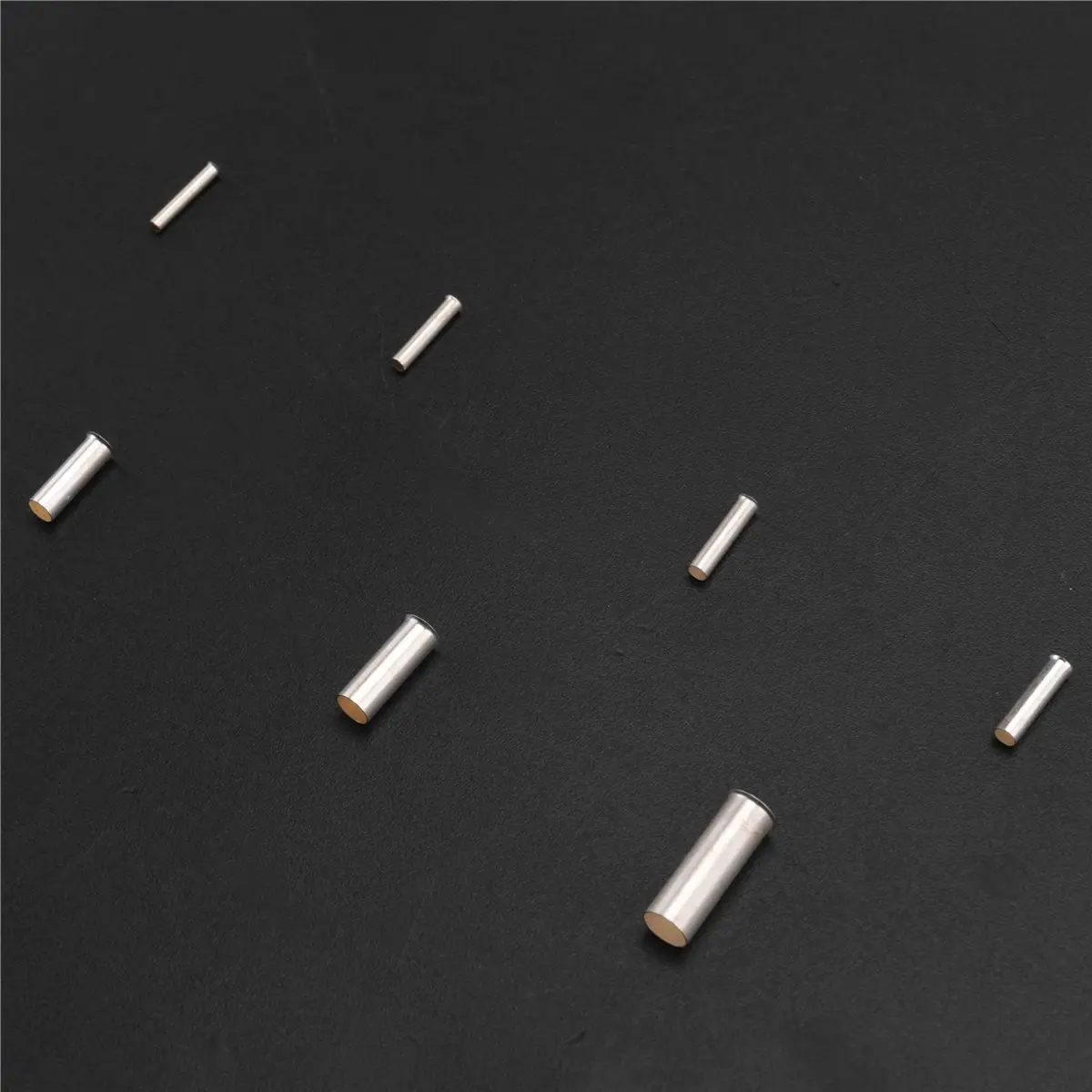 SHGO 600Pcs 0.5mm2-6mm2 22-10 AWG Non-Insulated Wire Connector Ferrules Electrical Cable Terminal Copper Bare Tinned