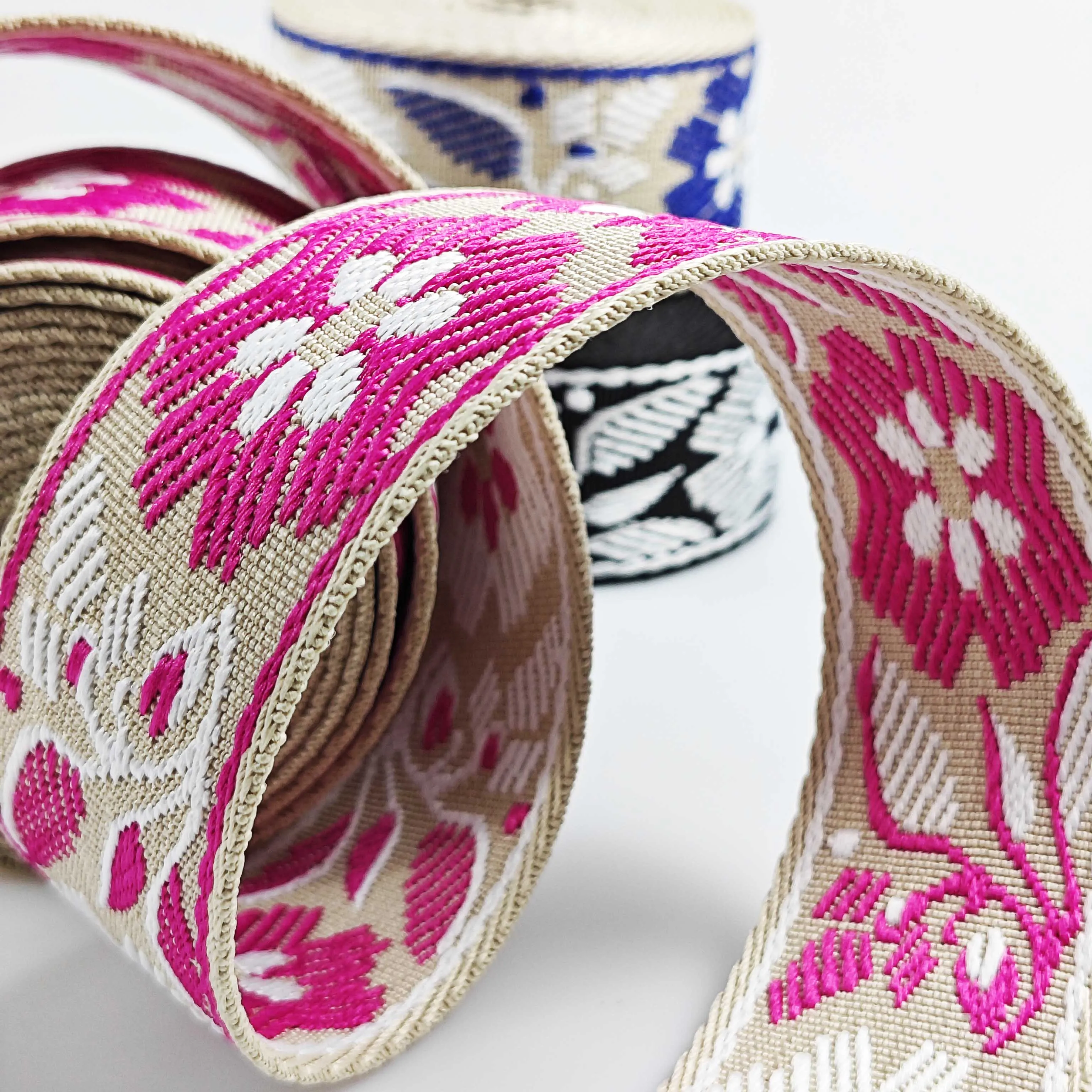 3 Yard 1.5 inch/3.80cm Sunflower  Jacquarded Webbing Strap For Purse Bag DIY Crafting Sewing Projects