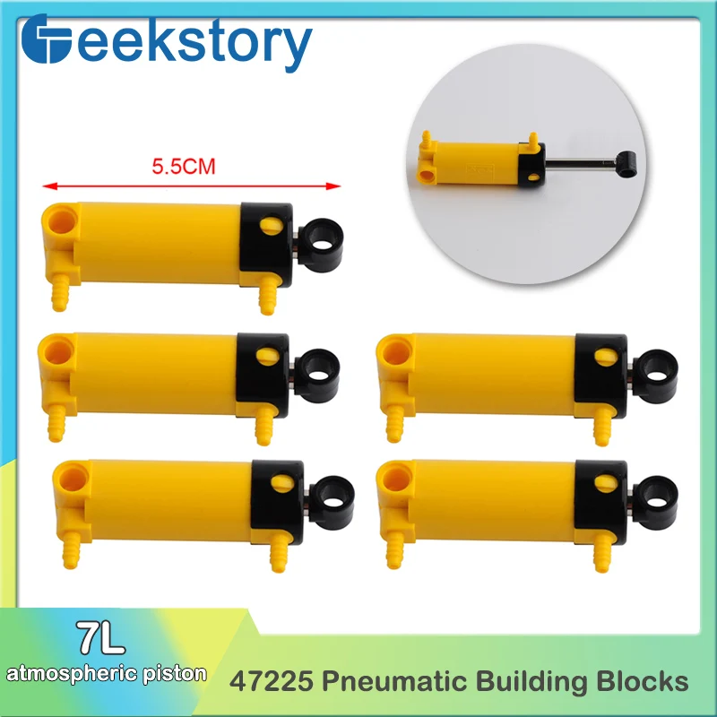 7L Atmospheric Piston Power MOC Technical Bricks Parts Compatible with legoeds DIY Pneumatic 47225 Building Blocks Car Toy