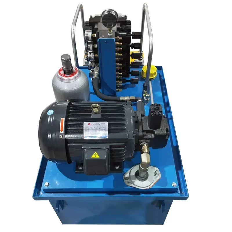 Upgrade New Pressure Pumping Station System Air Cooled Accumulator Seat Solenoid Valve Oil Pump Pressure Maintenance