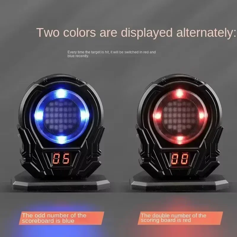 Juguete de disparo de objetivo láser electrónico de inducción infrarroja sensible MColor con efectos de sonido para práctica de entrenamiento láser de fuego seco