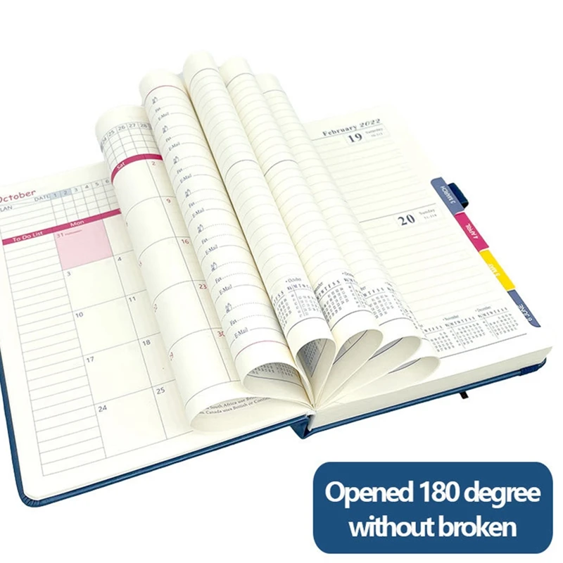 2022 A5 Planejador Notebooks Super Grosso PU Capa Planejador/Diário/Journal Notebooks Material escolar e de escritório