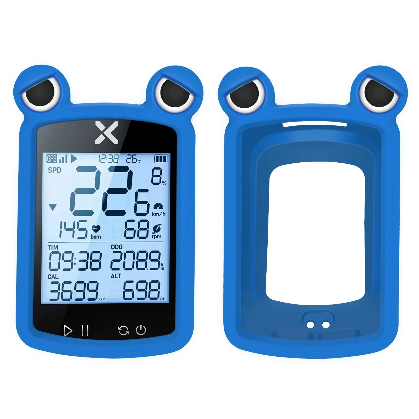 XOSS G2 G2+ Plus Bike Computer Silicone Cover GPS Speedometer Frog\'s Eye Protective Sleeve Stopwatch Silicone Case