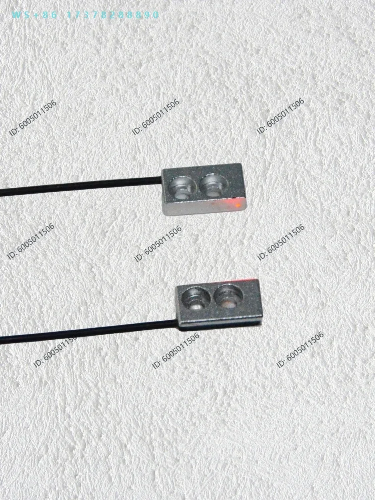 Ultra-thin miniature fiber optic sensor flat cross-beam diffuse reflection amplifier probe detection transparent FU-41/42