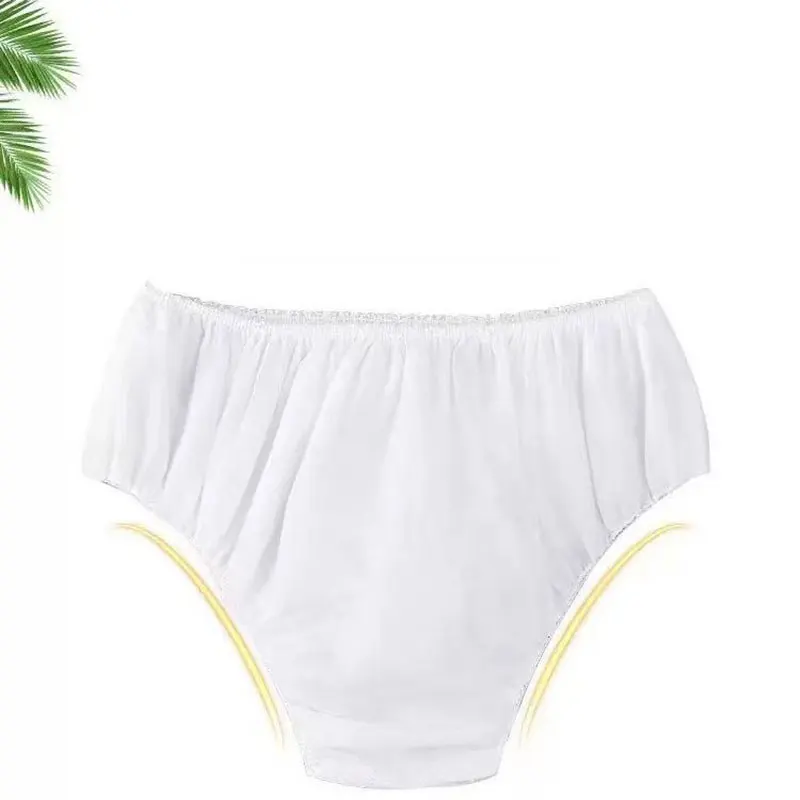 

Дышащие одноразовые трусики из нетканого материала для женщин и мужчин, деловые поездки, спа, не требующие стирки, трусы, менструальное нижнее белье