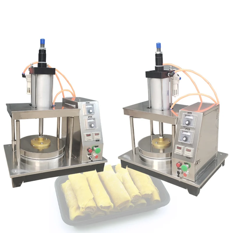 Corn Tortillas Pressing Machine Dumpling Skin Maker for Baking Crepe Waffle Tortillas Skin Circle Pancake Making Machine