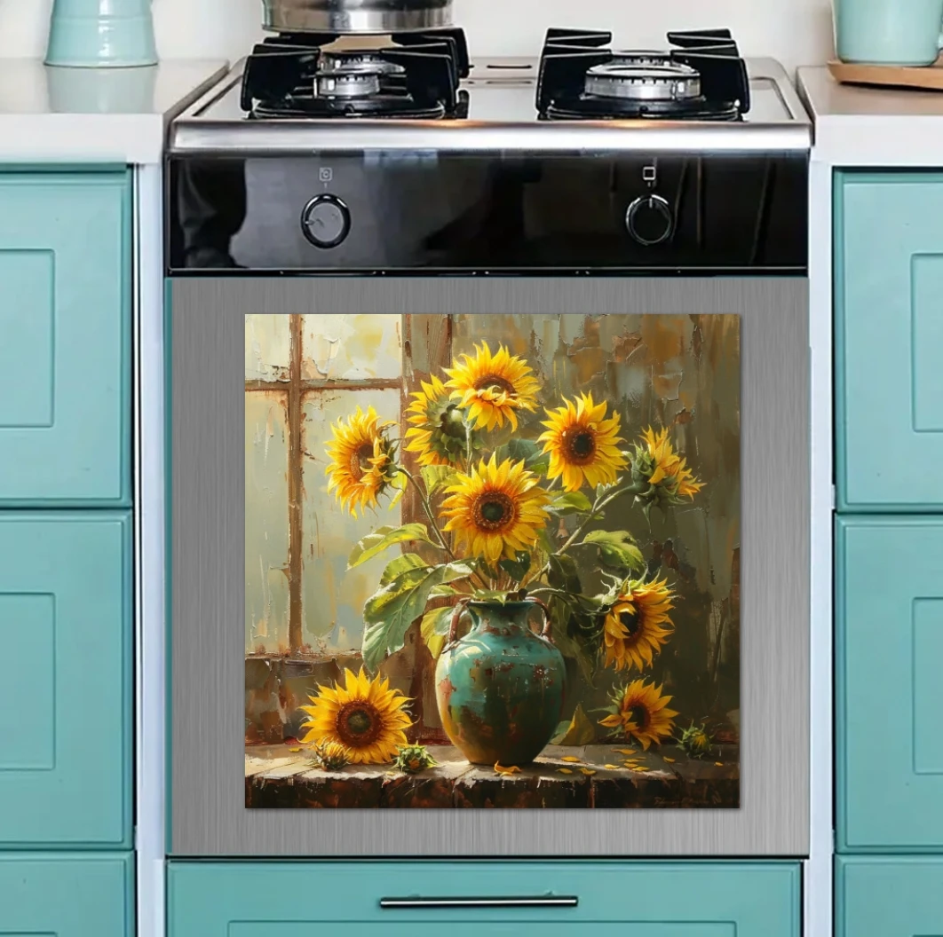 Eigentijdse zonnebloem vinyl m - Kitchen Appliances Design recensie en prijs