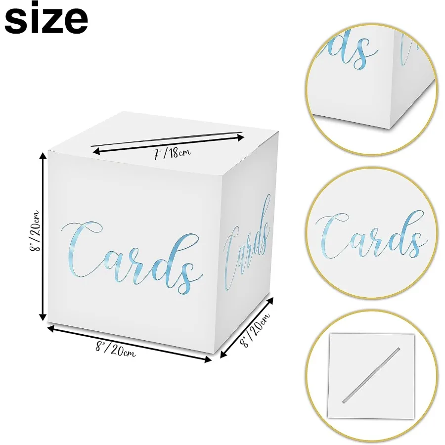 الكلاسيكية الأنيقة صندوق بطاقات 1 مجموعة الساخن ختم بطاقة تلقي صندوق للهدايا المغلف المال الزفاف الزفاف استحمام الطفل عيد ميلاد غراد