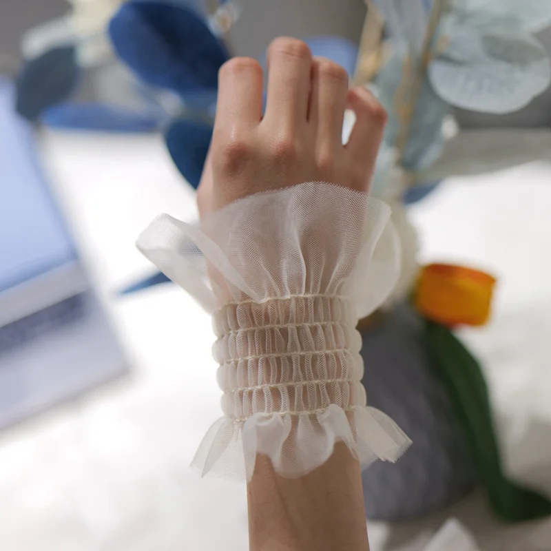 Nail art equipment shoot lace lovely gauze fairy sleeves Manicure images mesh wrist cuffs fashion nail photography supplies