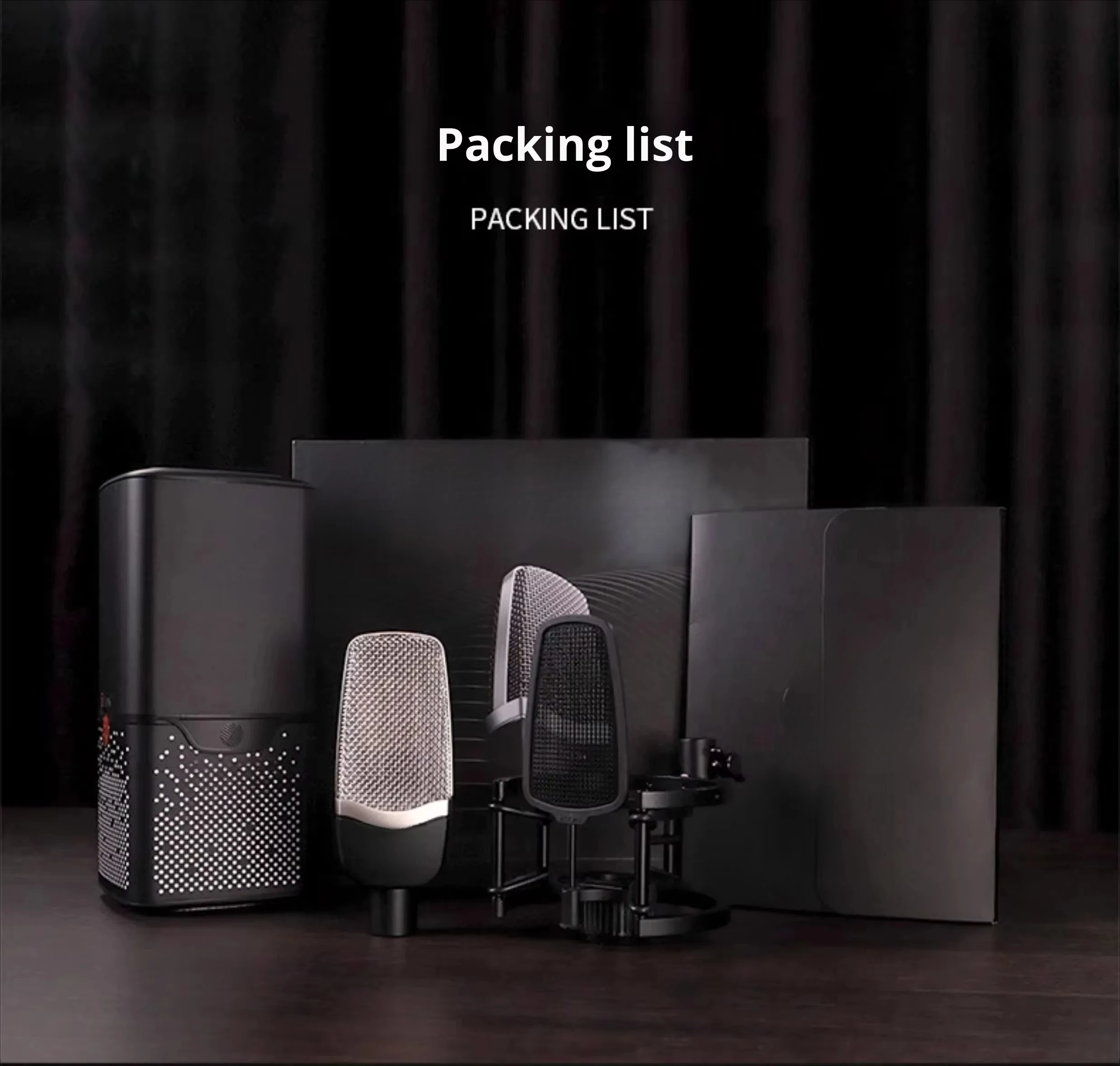 ICON SHIELD High-End Condenser Microphone Cardioid Polar Pattern Noise Cancelling XLR Professional Streaming Karaoke Sound Card