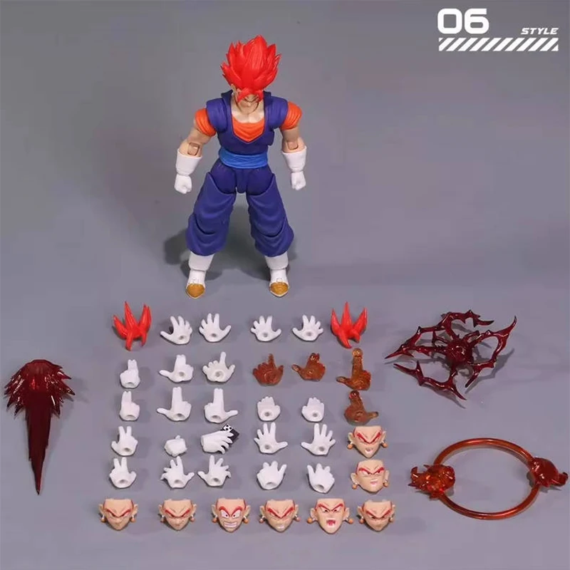 YG-mw Studio Vegito Figuur Dragon Ball SHF Super Saiyan God Vegito Vegetto Anime Actiefiguren Beeldje Model Kinderen Geschenken speelgoed