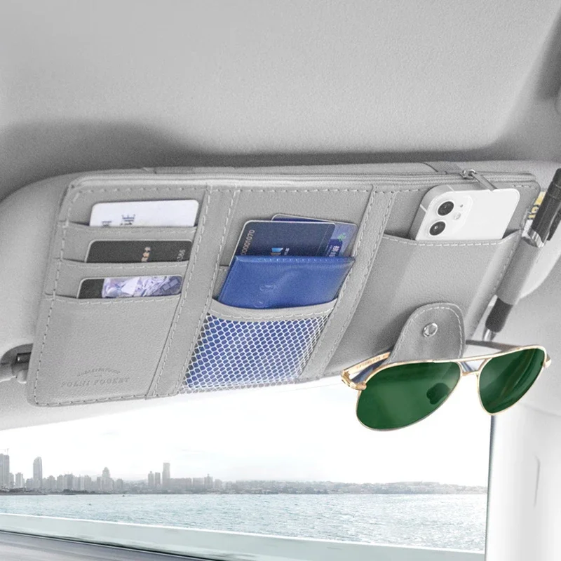 1 Pc Car CD Bag Card Clip Universal Large-capacity Multifunctional Storage Tidying Folder Auto Styling Interior Accessories
