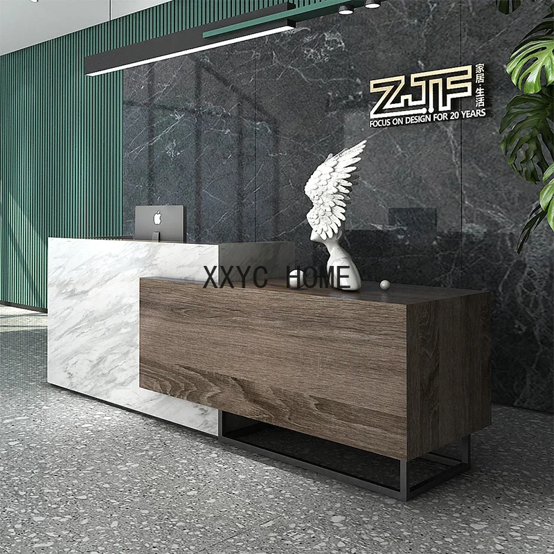 Simple Modern Counter Office Consulting Reception Desk High-End Company Front Desk