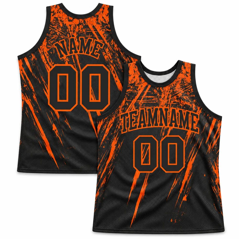 Paint Splatter Basketball Jersey Custom Name and Number for Men Quick Dry Abstract Brush Stroke 3D Print Sleeveless Vest Fashion