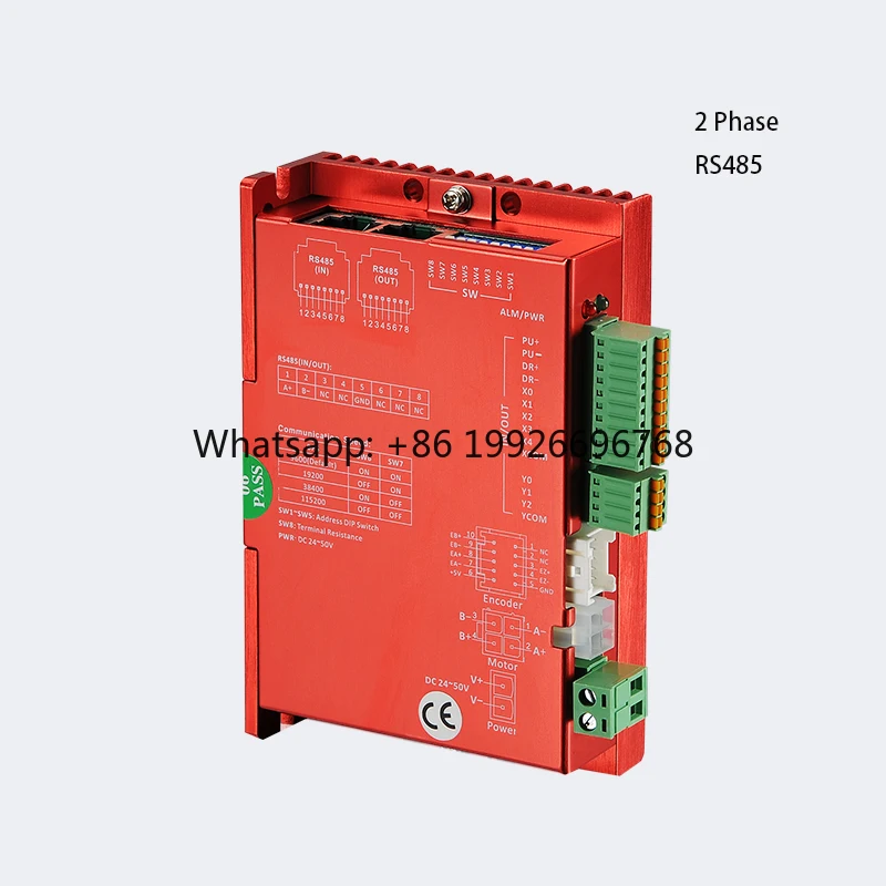 

PrimoPal Customizable Stepper Motor Drive 118*76*33mm 24V 50V 2 Phase RS485 NEMA17 Close Loop Stepper Servo Motor