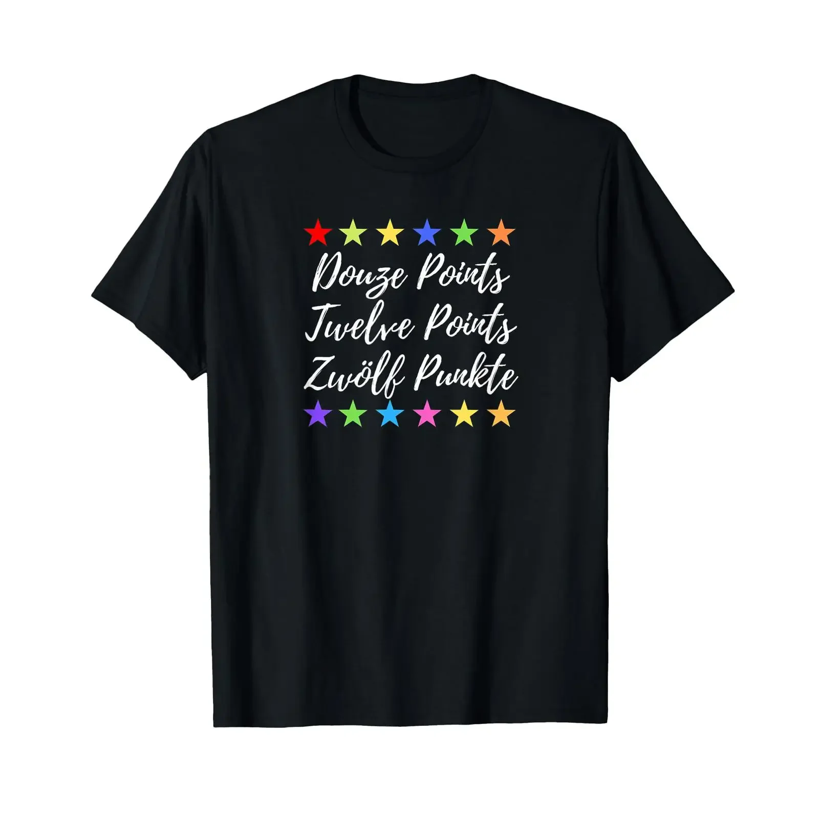 Twelve Points Song Contest Grand Prix T Shirt vintage Washed Versatile Stylish Stretched fashion Soft homme Comfortable Unisex
