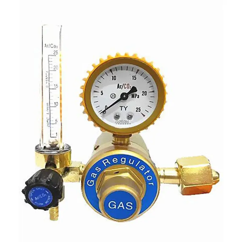 Co2 Pressure Regulator Regulator with Dual Gas Filter Pressure Reducer Electric Heating Heated Welding Pressure Gauge 36V/220V