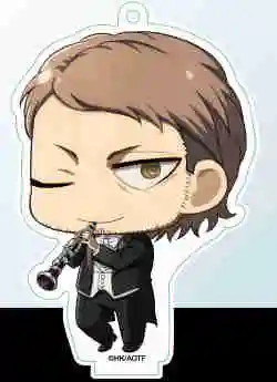 Charm Cartoon Anime Fans Gifts HD Figure Attack on Titan Q Edition Acrylic KeyChain Pendant Bag Decor Accessories About 6cm